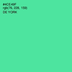 #4CE49F - De York Color Image
